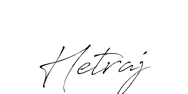 Hetraj stylish signature style. Best Handwritten Sign (Antro_Vectra) for my name. Handwritten Signature Collection Ideas for my name Hetraj. Hetraj signature style 6 images and pictures png