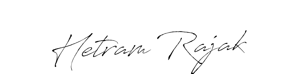 You should practise on your own different ways (Antro_Vectra) to write your name (Hetram Rajak) in signature. don't let someone else do it for you. Hetram Rajak signature style 6 images and pictures png