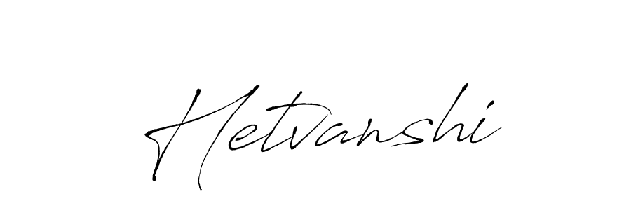Design your own signature with our free online signature maker. With this signature software, you can create a handwritten (Antro_Vectra) signature for name Hetvanshi. Hetvanshi signature style 6 images and pictures png