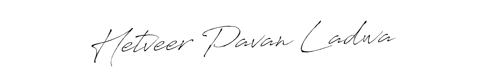 Create a beautiful signature design for name Hetveer Pavan Ladwa. With this signature (Antro_Vectra) fonts, you can make a handwritten signature for free. Hetveer Pavan Ladwa signature style 6 images and pictures png