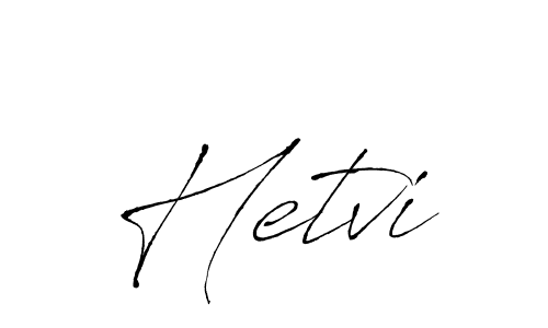 Antro_Vectra is a professional signature style that is perfect for those who want to add a touch of class to their signature. It is also a great choice for those who want to make their signature more unique. Get Hetvi name to fancy signature for free. Hetvi signature style 6 images and pictures png