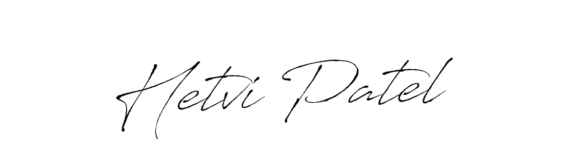 Hetvi Patel stylish signature style. Best Handwritten Sign (Antro_Vectra) for my name. Handwritten Signature Collection Ideas for my name Hetvi Patel. Hetvi Patel signature style 6 images and pictures png