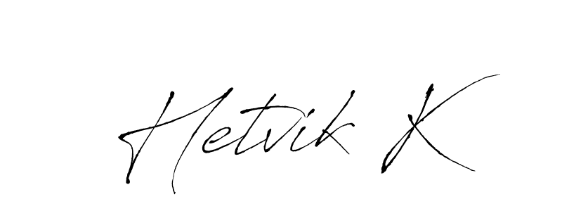 Make a beautiful signature design for name Hetvik K. Use this online signature maker to create a handwritten signature for free. Hetvik K signature style 6 images and pictures png