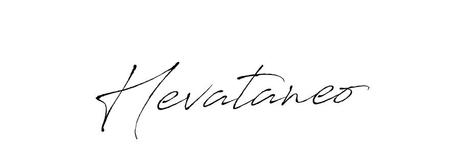 Design your own signature with our free online signature maker. With this signature software, you can create a handwritten (Antro_Vectra) signature for name Hevataneo. Hevataneo signature style 6 images and pictures png
