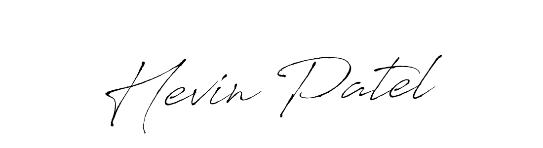 Also we have Hevin Patel name is the best signature style. Create professional handwritten signature collection using Antro_Vectra autograph style. Hevin Patel signature style 6 images and pictures png