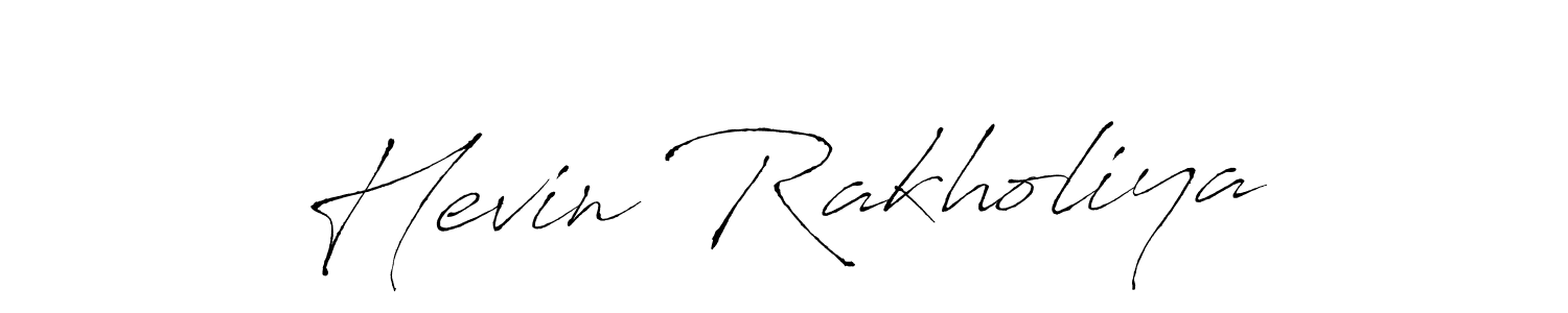 Also You can easily find your signature by using the search form. We will create Hevin Rakholiya name handwritten signature images for you free of cost using Antro_Vectra sign style. Hevin Rakholiya signature style 6 images and pictures png