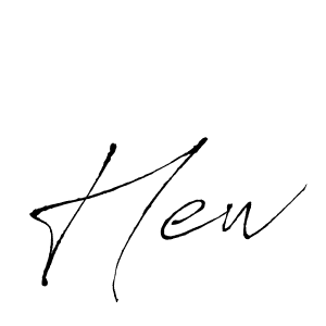 How to make Hew signature? Antro_Vectra is a professional autograph style. Create handwritten signature for Hew name. Hew signature style 6 images and pictures png