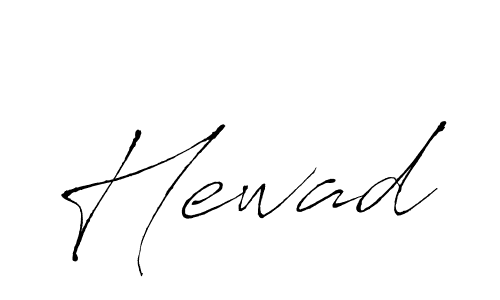 Make a beautiful signature design for name Hewad. With this signature (Antro_Vectra) style, you can create a handwritten signature for free. Hewad signature style 6 images and pictures png