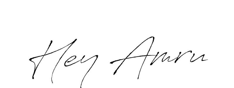 Create a beautiful signature design for name Hey Amru. With this signature (Antro_Vectra) fonts, you can make a handwritten signature for free. Hey Amru signature style 6 images and pictures png