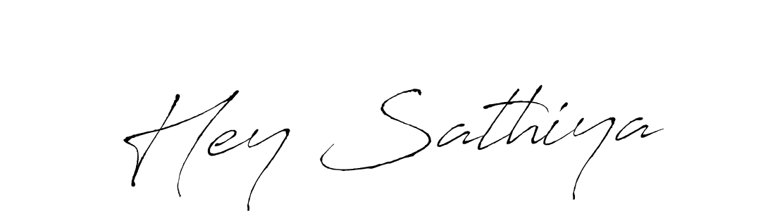 Design your own signature with our free online signature maker. With this signature software, you can create a handwritten (Antro_Vectra) signature for name Hey Sathiya. Hey Sathiya signature style 6 images and pictures png