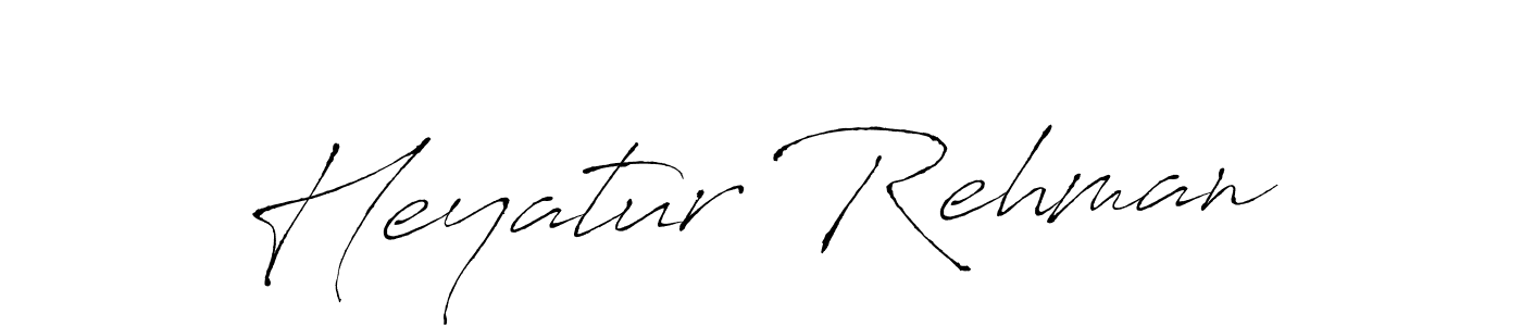 Antro_Vectra is a professional signature style that is perfect for those who want to add a touch of class to their signature. It is also a great choice for those who want to make their signature more unique. Get Heyatur Rehman name to fancy signature for free. Heyatur Rehman signature style 6 images and pictures png