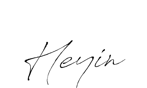 Make a beautiful signature design for name Heyin. With this signature (Antro_Vectra) style, you can create a handwritten signature for free. Heyin signature style 6 images and pictures png