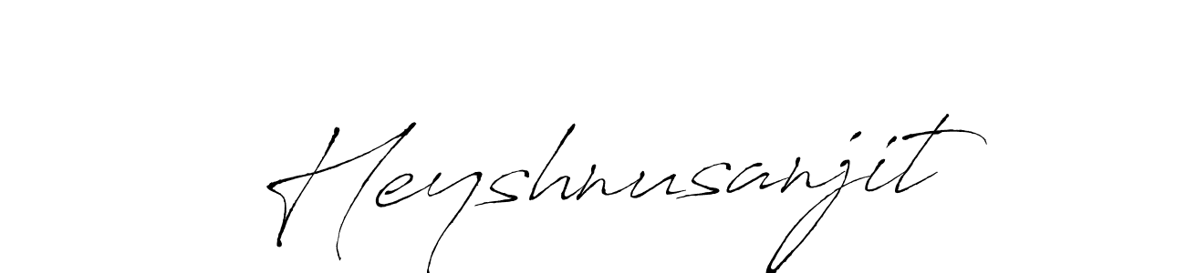 Use a signature maker to create a handwritten signature online. With this signature software, you can design (Antro_Vectra) your own signature for name Heyshnusanjit. Heyshnusanjit signature style 6 images and pictures png