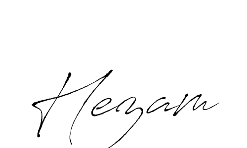 Hezam stylish signature style. Best Handwritten Sign (Antro_Vectra) for my name. Handwritten Signature Collection Ideas for my name Hezam. Hezam signature style 6 images and pictures png