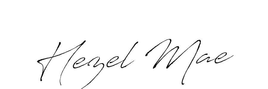 Make a beautiful signature design for name Hezel Mae. With this signature (Antro_Vectra) style, you can create a handwritten signature for free. Hezel Mae signature style 6 images and pictures png