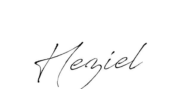 How to make Heziel name signature. Use Antro_Vectra style for creating short signs online. This is the latest handwritten sign. Heziel signature style 6 images and pictures png