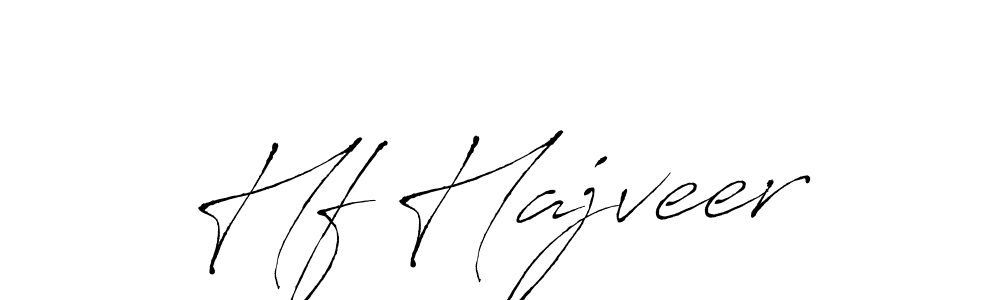 Hf Hajveer stylish signature style. Best Handwritten Sign (Antro_Vectra) for my name. Handwritten Signature Collection Ideas for my name Hf Hajveer. Hf Hajveer signature style 6 images and pictures png