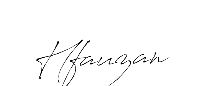 How to make Hfauzan name signature. Use Antro_Vectra style for creating short signs online. This is the latest handwritten sign. Hfauzan signature style 6 images and pictures png