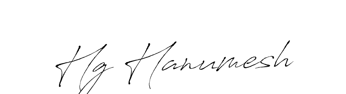 Hg Hanumesh stylish signature style. Best Handwritten Sign (Antro_Vectra) for my name. Handwritten Signature Collection Ideas for my name Hg Hanumesh. Hg Hanumesh signature style 6 images and pictures png