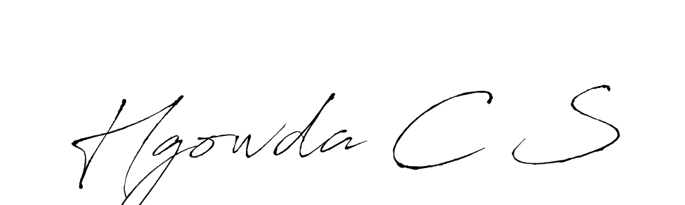 Also You can easily find your signature by using the search form. We will create Hgowda C S name handwritten signature images for you free of cost using Antro_Vectra sign style. Hgowda C S signature style 6 images and pictures png