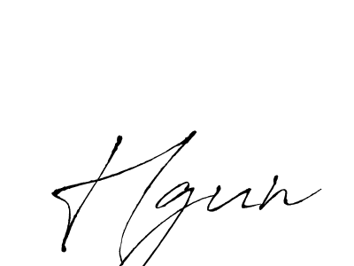 Create a beautiful signature design for name Hgun. With this signature (Antro_Vectra) fonts, you can make a handwritten signature for free. Hgun signature style 6 images and pictures png
