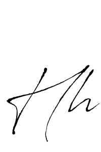 Use a signature maker to create a handwritten signature online. With this signature software, you can design (Antro_Vectra) your own signature for name Hh. Hh signature style 6 images and pictures png