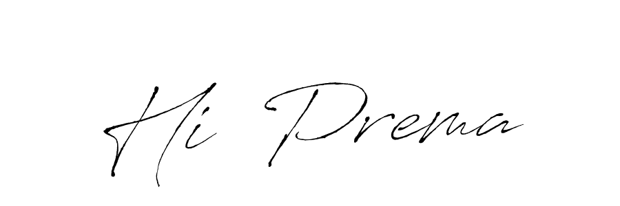 How to make Hi  Prema name signature. Use Antro_Vectra style for creating short signs online. This is the latest handwritten sign. Hi  Prema signature style 6 images and pictures png