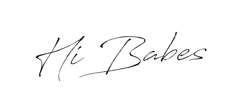 How to make Hi Babes signature? Antro_Vectra is a professional autograph style. Create handwritten signature for Hi Babes name. Hi Babes signature style 6 images and pictures png