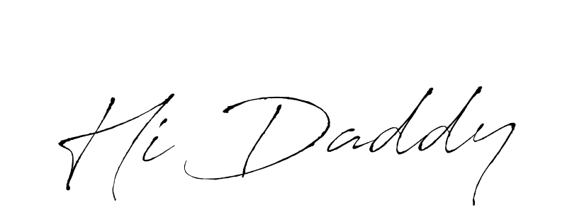 The best way (Antro_Vectra) to make a short signature is to pick only two or three words in your name. The name Hi Daddy include a total of six letters. For converting this name. Hi Daddy signature style 6 images and pictures png
