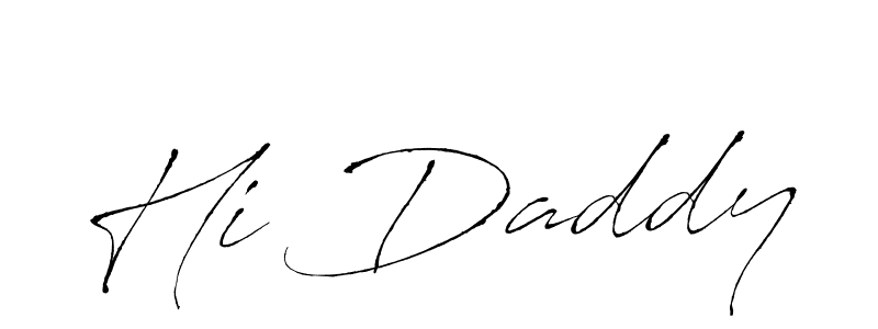 Create a beautiful signature design for name Hi Daddy. With this signature (Antro_Vectra) fonts, you can make a handwritten signature for free. Hi Daddy signature style 6 images and pictures png