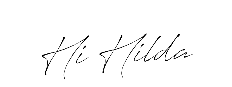 This is the best signature style for the Hi Hilda name. Also you like these signature font (Antro_Vectra). Mix name signature. Hi Hilda signature style 6 images and pictures png