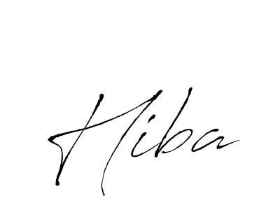 Use a signature maker to create a handwritten signature online. With this signature software, you can design (Antro_Vectra) your own signature for name Hiba. Hiba signature style 6 images and pictures png