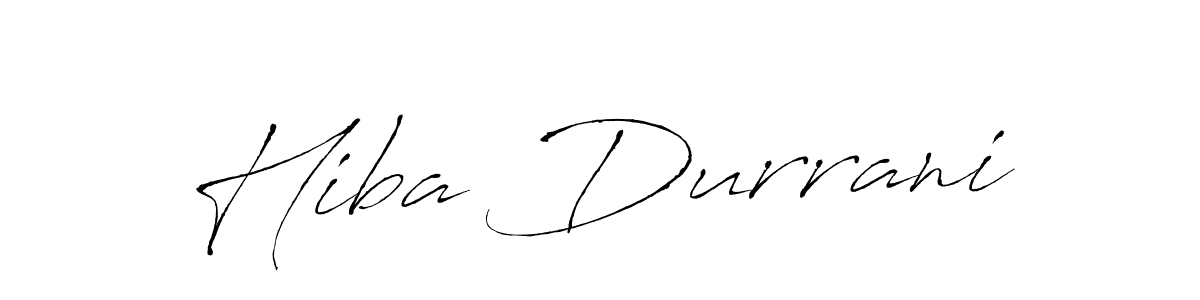 Also we have Hiba Durrani name is the best signature style. Create professional handwritten signature collection using Antro_Vectra autograph style. Hiba Durrani signature style 6 images and pictures png
