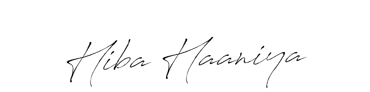 Hiba Haaniya stylish signature style. Best Handwritten Sign (Antro_Vectra) for my name. Handwritten Signature Collection Ideas for my name Hiba Haaniya. Hiba Haaniya signature style 6 images and pictures png