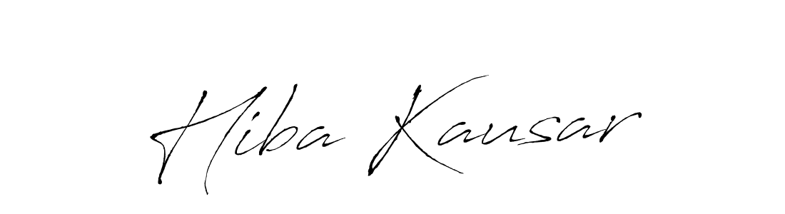 Also You can easily find your signature by using the search form. We will create Hiba Kausar name handwritten signature images for you free of cost using Antro_Vectra sign style. Hiba Kausar signature style 6 images and pictures png