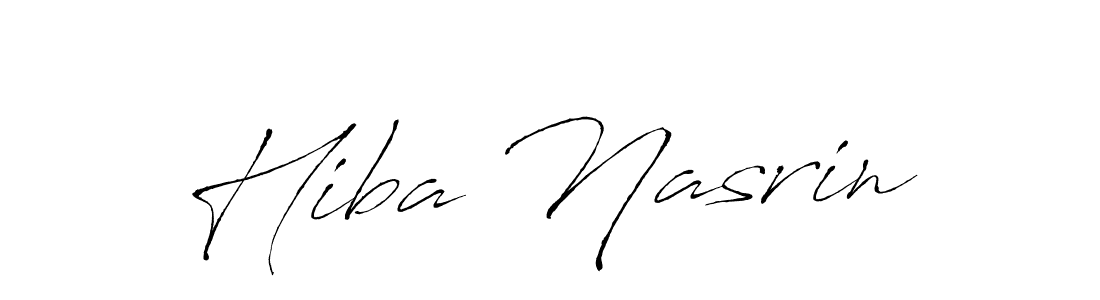 Create a beautiful signature design for name Hiba Nasrin. With this signature (Antro_Vectra) fonts, you can make a handwritten signature for free. Hiba Nasrin signature style 6 images and pictures png