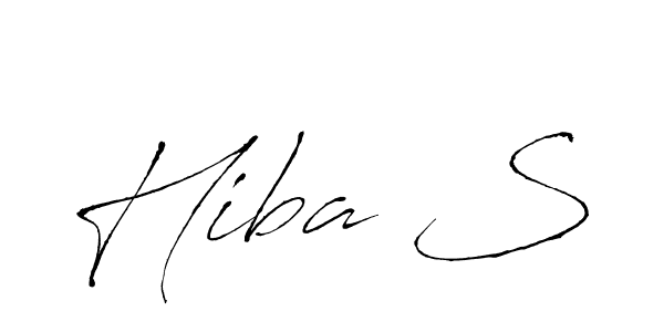 Make a beautiful signature design for name Hiba S. With this signature (Antro_Vectra) style, you can create a handwritten signature for free. Hiba S signature style 6 images and pictures png