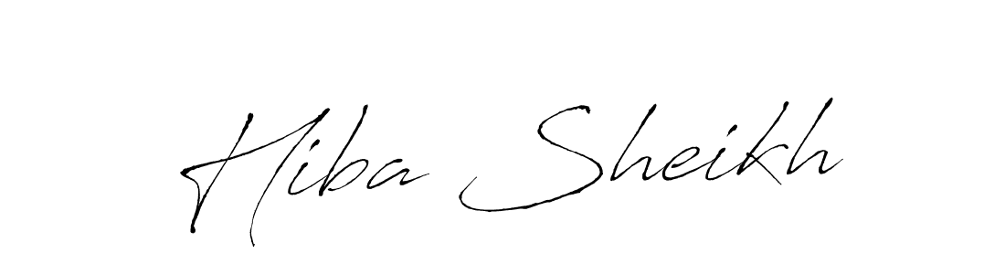 How to make Hiba Sheikh signature? Antro_Vectra is a professional autograph style. Create handwritten signature for Hiba Sheikh name. Hiba Sheikh signature style 6 images and pictures png