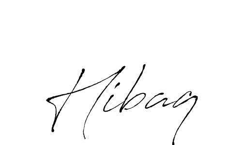 How to make Hibaq signature? Antro_Vectra is a professional autograph style. Create handwritten signature for Hibaq name. Hibaq signature style 6 images and pictures png