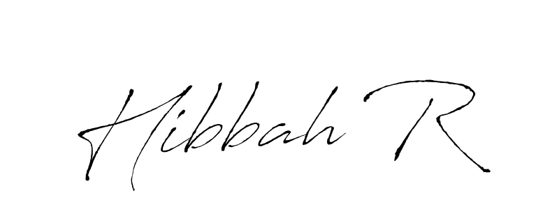 Use a signature maker to create a handwritten signature online. With this signature software, you can design (Antro_Vectra) your own signature for name Hibbah R. Hibbah R signature style 6 images and pictures png