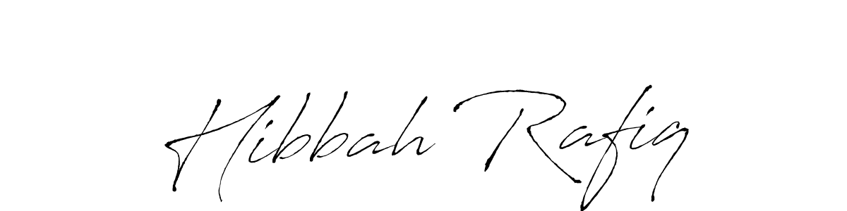 Make a beautiful signature design for name Hibbah Rafiq. With this signature (Antro_Vectra) style, you can create a handwritten signature for free. Hibbah Rafiq signature style 6 images and pictures png