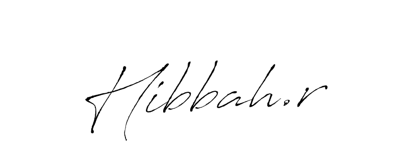 Also we have Hibbah.r name is the best signature style. Create professional handwritten signature collection using Antro_Vectra autograph style. Hibbah.r signature style 6 images and pictures png