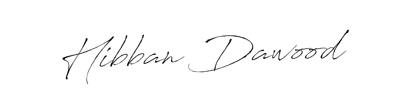 Similarly Antro_Vectra is the best handwritten signature design. Signature creator online .You can use it as an online autograph creator for name Hibban Dawood. Hibban Dawood signature style 6 images and pictures png
