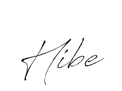 Create a beautiful signature design for name Hibe. With this signature (Antro_Vectra) fonts, you can make a handwritten signature for free. Hibe signature style 6 images and pictures png