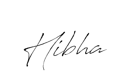 Make a beautiful signature design for name Hibha. With this signature (Antro_Vectra) style, you can create a handwritten signature for free. Hibha signature style 6 images and pictures png