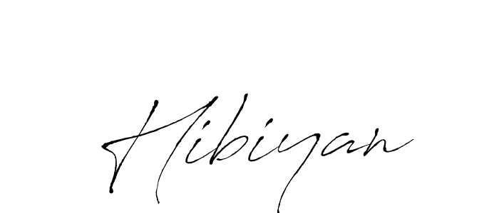 How to make Hibiyan signature? Antro_Vectra is a professional autograph style. Create handwritten signature for Hibiyan name. Hibiyan signature style 6 images and pictures png