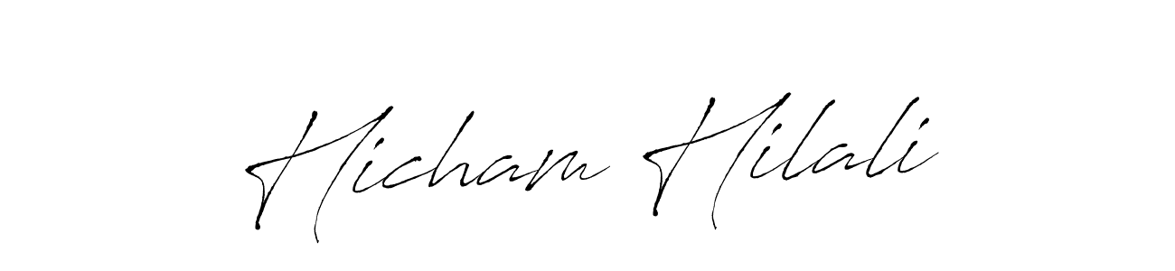 Make a beautiful signature design for name Hicham Hilali. Use this online signature maker to create a handwritten signature for free. Hicham Hilali signature style 6 images and pictures png