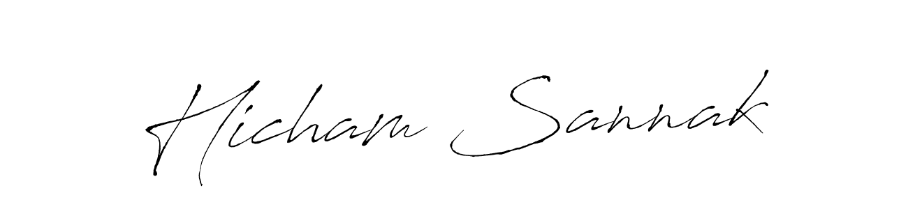 How to make Hicham Sannak signature? Antro_Vectra is a professional autograph style. Create handwritten signature for Hicham Sannak name. Hicham Sannak signature style 6 images and pictures png