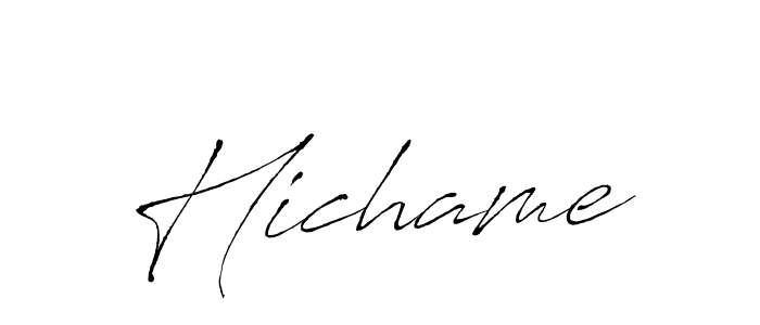 Also You can easily find your signature by using the search form. We will create Hichame name handwritten signature images for you free of cost using Antro_Vectra sign style. Hichame signature style 6 images and pictures png