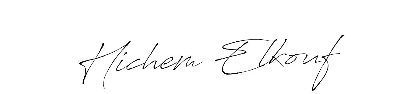 Best and Professional Signature Style for Hichem Elkouf. Antro_Vectra Best Signature Style Collection. Hichem Elkouf signature style 6 images and pictures png